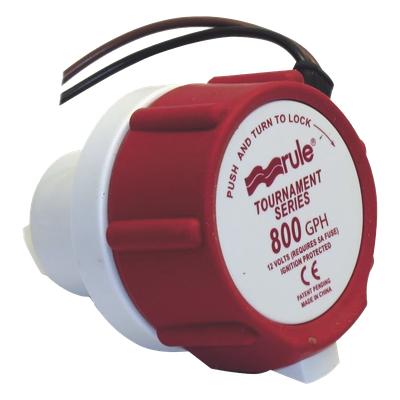 Bomba de reemplazo / 800 GPH (3028 LPH) / 12V DC / 5A fusible / 0.34 kg