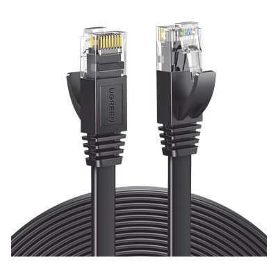 Cable Ethernet Plano UTP Cat6 / 5 m (16.40 pies) / 600 MHz / 1000 Mbps / 26AWG CCA / RJ45 Dorado