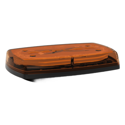 Minibar LED para Techo / 24 LEDs Ámbar / 10″ / 360° Visibilidad / 12-24 VDC / Base Magnética / SAE J845 Clase I