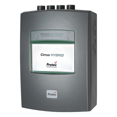 Detector de Humo por Aspiración / Híbrido CCD + EWSD / 4 Tubos 1 Zona / LCD Táctil 7″ / Cobertura 2500 m² (8202.1 ft²) / IP30