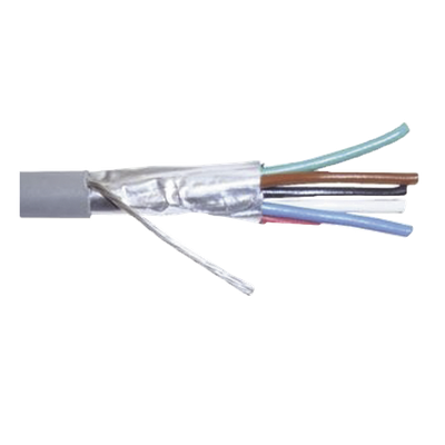 Cable para Alarma / 6 Conductores / 22 AWG / Blindado / CMR / 305 m (1000 ft)