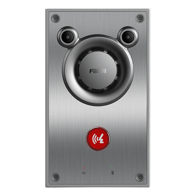 Intercomunicador IP de Emergencia / Altavoz 10W / 2 Líneas SIP / IP66 e IK10 / PoE 802.3af / Rango -40°C a 70°C