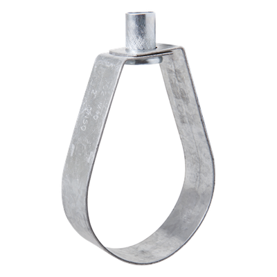 Abrazadera Tipo Pera / 3/4″ (28 mm) / Cincado Electrolítico 5 micras / Carga 154 kg / Longitud 72 mm / Tuerca 3/8″ Moleteada