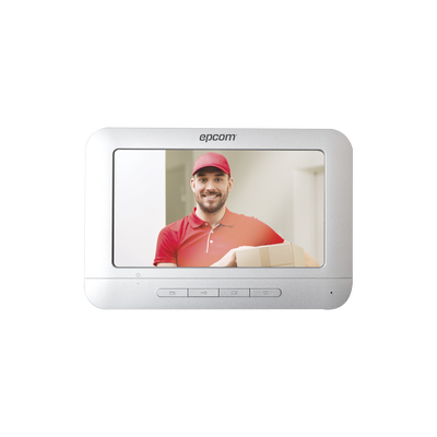 Monitor para Videoportero Análogo / 7 Pulgadas / 800×400 / Audio Manos Libres / 4 Hilos / Aluminio