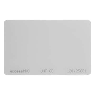 Tag UHF tipo Tarjeta / 960 MHz / EPC GEN 2 / ISO 18000-6C / 85.6 x 54 x 1 mm / Chip Alien H3