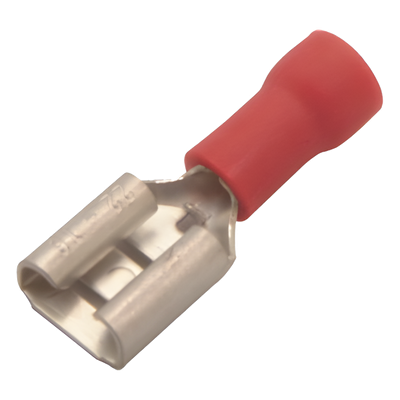 Terminal Hembra Aislada / 0.250 pulgadas / 22 – 16 AWG / Push-On / Paquete 25 piezas