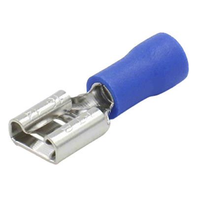 Terminal Hembra Aislada / 16-14 AWG / Conector 0.250″ (6.35 mm) / Estilo Push-On / Paquete 25 Piezas
