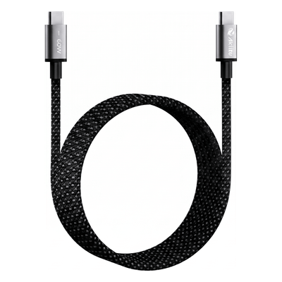 Cable de Carga USB-C a C / 1.5 m (4.92 ft) / Tecnología GaN / Carga Rápida 240W / Transferencia 480 Mbps / Silicona Médica / Aluminio Anodizado