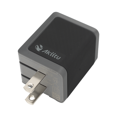 Cargador GaN III / 35W Total / USB-C PD 35W + USB-A 22.5W / Carga Simultánea / Enchufe Plegable / 6 Capas de Protección