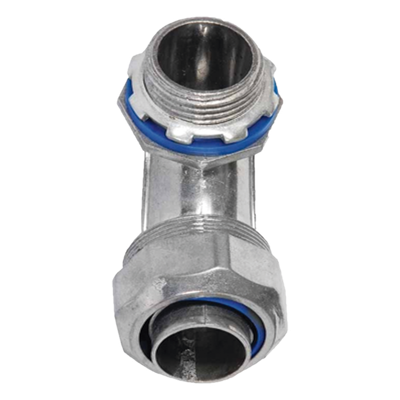 Conector Curvo para Tubo Liquidtight / 3/4″ (19 mm) / Acabado Bruñido / Sellos Incluidos / NEMA FB-1 / UL 514B