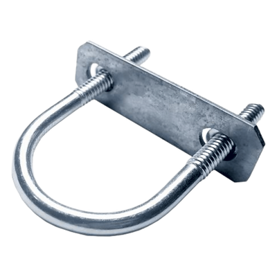 Abrazadera Roscada Tipo U / 25 mm (1″) / Acero Galvanizado / Carga 1/4″ / Tuberías hasta 120 mm