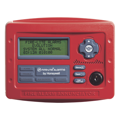 Anunciador Remoto LCD / 80 Caracteres Retroiluminados / Interfaz ANN-Bus 2 Hilos / Hasta 8 Unidades por Panel / Alcance 1,800 m (5,905.5 ft) / Certificado UL 864