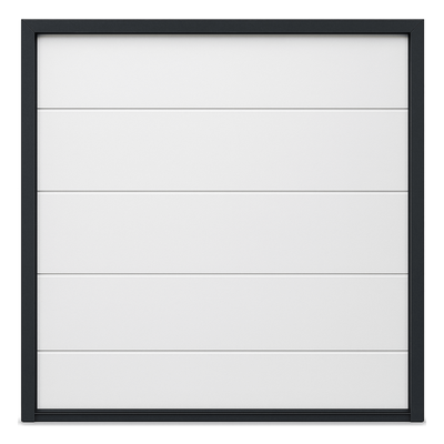 Puerta Seccional de Garage / 12 x 9 pies (3.66 x 2.74 m) / Aislada / Lámina Galvanizada Calibre 26 / Núcleo de Poliuretano 42 mm / Estilo Americano