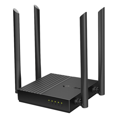 Router Inalámbrico / AC1200 / Doble Banda / MU-MIMO 2×2 / 4 Puertos LAN Gigabit / EasyMesh / Beamforming