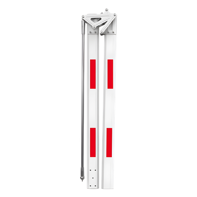 Brazo Articulado para Barrera / 5 m (16.4 ft) / Aluminio / Ángulo 180° / Bandas Reflectivas Rojas