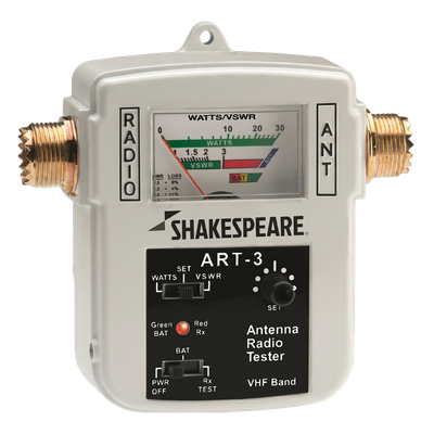 Probador de Antenas VHF / 155-158 MHz / Potencia 0-10 W / Impedancia 50 Ω / Batería 12 VDC / Portátil