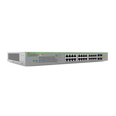 Switch PoE+ WebSmart / 24 puertos RJ45 Gigabit + 4 SFP / 56 Gbps / 185 W PoE+ / SNMP v1/v2c/v3