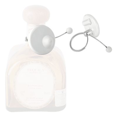 Tags RF para Botellas / 8.2 MHz / 50×33 mm / Alcance 140-160 cm / Gris Claro