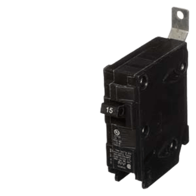 Interruptor Automático / 1 Polo / 15 A / 120 V AC / Capacidad de Interrupción 10 kA / Protección Termomagnética / Diseño Atornillable