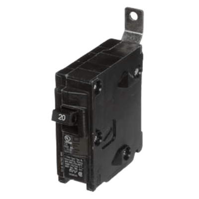 Interruptor Automático / 1 Polo / 20 A / 120 V AC / Capacidad de Interrupción 10 kA / Conexión Atornillable / Protección Termomagnética