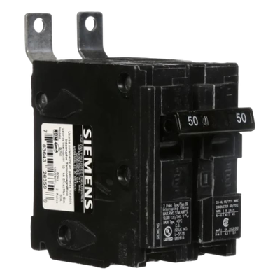 Interruptor Termomagnético / 2 Polos / 50 A / 120/240 V AC / 10 kA / Conexión por Tornillos