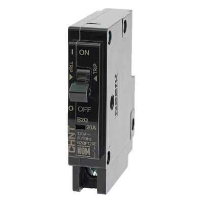 Interruptor Termomagnético Enchufable / 1 Polo / 50 A / 120/240 VCA / Capacidad Interruptiva 10 kA / Rango Térmico -30 a 70 °C