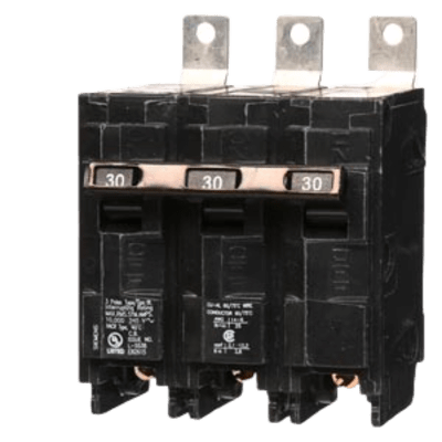 Interruptor Termomagnético / 3 Polos / 30 A / 120/240 V AC / 10 kA / Montaje en Tablero
