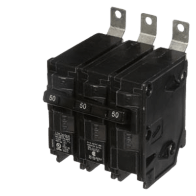 Interruptor Automático / 3 Polos / 50 A / 10 kA / Termomagnético / Montaje en Tablero / 120-240 V AC