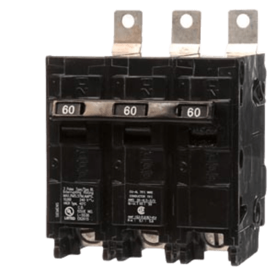 Interruptor Termomagnético / 3 Polos / 60 A / 10 kA / 240 V AC / Montaje Atornillable