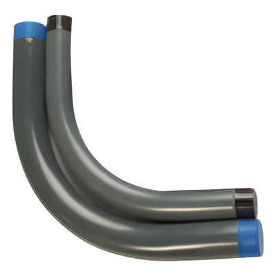 Codo Conduit Rígido / Aluminio 6063 / Recubrimiento PVC 40 mils / 2″ (50.8 mm) / NPT ANSI C80.5 / IK09 / UL-6A