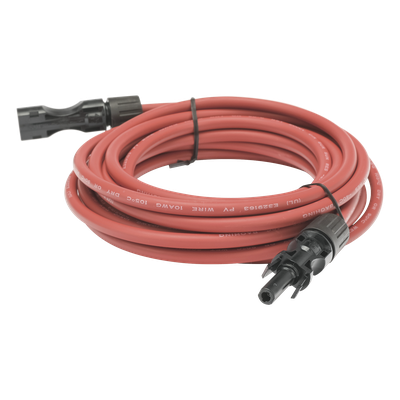 Cable Fotovoltaico / 2.5 m (8.2 ft) / 10 AWG / MC4-M Ambos Extremos / Rojo