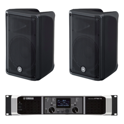 Kit de Refuerzo Sonoro / 2 Bocinas 2 Vías 10″ / Amplificador Clase D 2x800W a 4Ω / Respuesta 50 Hz – 20 kHz / Conectores Speakon NL4 y XLR