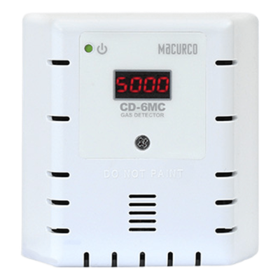 Detector, Controlador y Transductor de CO2 / 0 a 2000 ppm / Doble Relevador 5 A y 0.5 A / Salida 4-20 mA / Montaje Caja 4 x 4