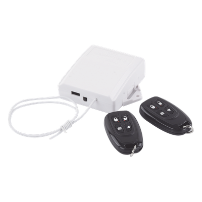 Receptor Inalámbrico / 433 MHz / 2 Controles Remotos / 2 Salidas Relay / Bus de Datos / Compatible Múltiples Paneles