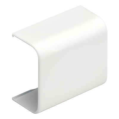 Unión Recta para Canaleta / ABS UL94V-0 / 0 a 50°C / Adhesivo Integrado / Blanco Mate / 180°