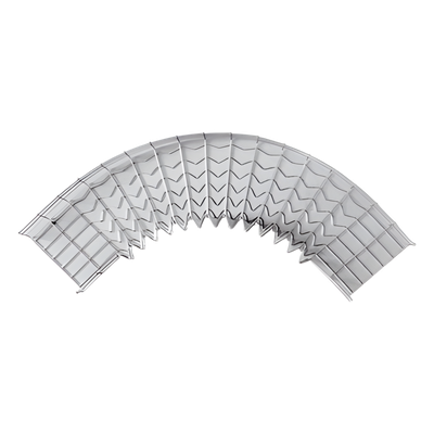 Curva Pre-Fabricada Horizontal / 90° / 33 mm Peralte x 100 mm Ancho / Electro Zinc 15-20 micras