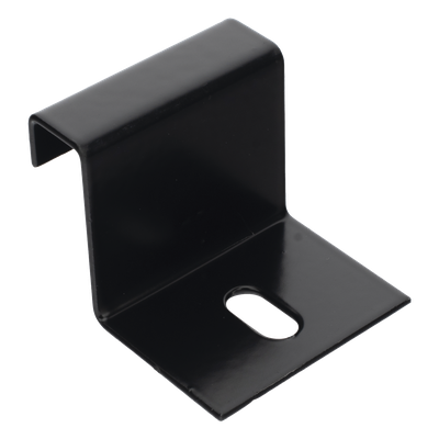 Grapa de Fijación para Escalera Tubular / 1.5″ de Peralte / 12″ de Ancho / Acero al Carbón / Pintura Epóxica Negra