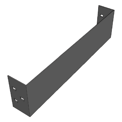 Placa de Cierre para Escalera de Aluminio / Peralte 3 1/4″ / Ancho 12″ / Incluye Tornillería / Interior y Exterior