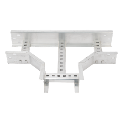 Derivación T Horizontal / Perfil Z / Peralte 3 1/4″ / Ancho 6″ / Radio de Curvatura 8″ / Aluminio de Alta Resistencia / Normas NEMA-VE1, NEMA-VE2, NMX-J-511-ANCE