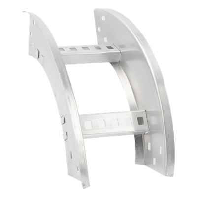 Curva Vertical Exterior / Perfil Z / Peralte 3 1/4″ / Ancho 6″ / Radio 8″ / Aluminio / 90°