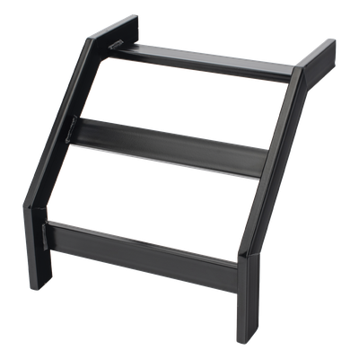 Curva Vertical Exterior 90° / Escalera Tubular 1.5″ de Peralte x 12″ de Ancho / Acero al Carbono con Recubrimiento Epóxico / Radio de Curvatura 12′ (3.66 m) / Incluye Coples y Tornillería