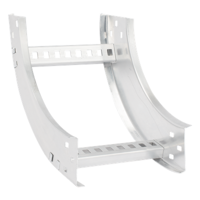 Curva Vertical Interior de Aluminio / Perfil Z / Peralte 3 1/4″ / Ancho 9″ / Radio 8″ / Ambientes Salinos