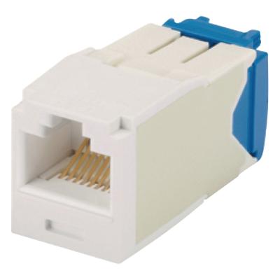 Conector Jack RJ45 / Categoría 6A / 10GBase-T / Sin Herramienta de Impacto / 100W PoE / Color Blanco