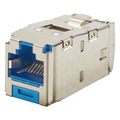 Conector Jack / Blindado / Cat 6A / 8P8C / TG Mini-Com / Terminación sin Impacto / -10°C a 65°C / 22-26 AWG