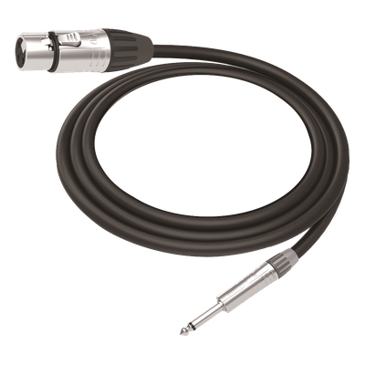 Cable de Audio / XLR 3 Polos Hembra a Plug 1/4 in Mono / Longitud 5 m (16.4 ft) / Conectores Seetronic Serie M / Blindado