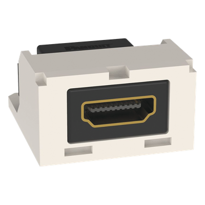 Módulo Acoplador HDMI 2.0 / Tipo-A Hembra-Hembra / Categoría 2 / 2 Espacios Mini-Com / 1.37 x 1.13 x 0.72 in (34.85 x 28.70 x 18.29 mm)