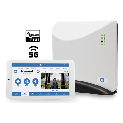 Panel de Seguridad y Automatización / Conectividad 5G y Wi-Fi 2.4 GHz / 96 Zonas Inalámbricas / Z-Wave y 433.92 MHz / 49 Usuarios