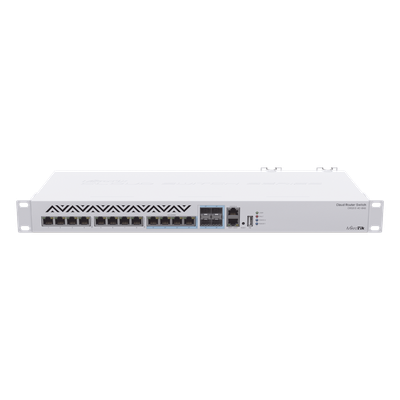 Cloud Router Switch / 8 Puertos 10G RJ45 / 4 Puertos Combo RJ45/SFP+ / 120 Gbps / 1U Rackmount