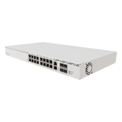 Cloud Router Switch / 16 Puertos / 8 PoE+ y 8 PoE++ / Fuentes Redundantes Hot-Swap / Rackmount