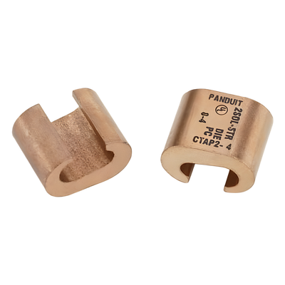 Conector de Compresión Tipo C / 2 AWG / Cobre Alta Conductividad / UL 467 y UL 486A / Aplicación Utility y Ground Grid